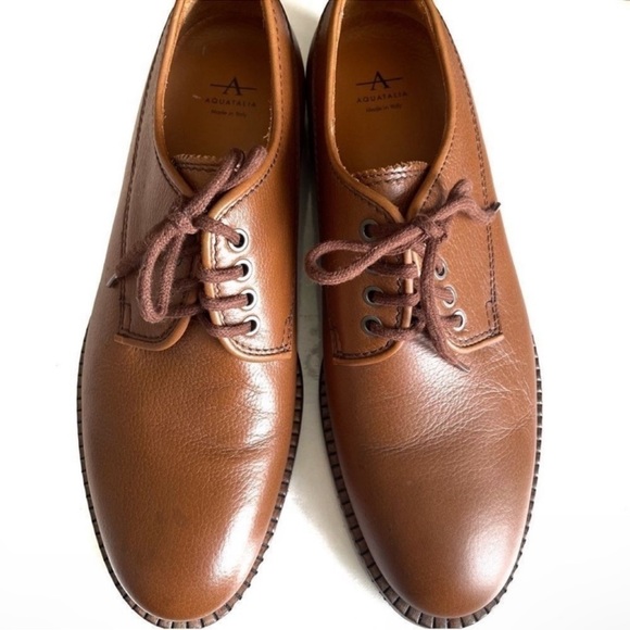 AQUATALIA Men's Derby lace up Shoes Size 11 Leather - Picture 1 of 10